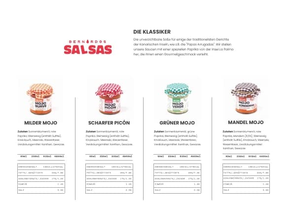 Mojo-Seite aus dem Bernardo's-Katalog