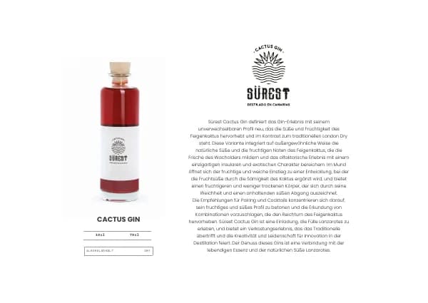 Gin-Seite aus dem Bernardo's-Katalog